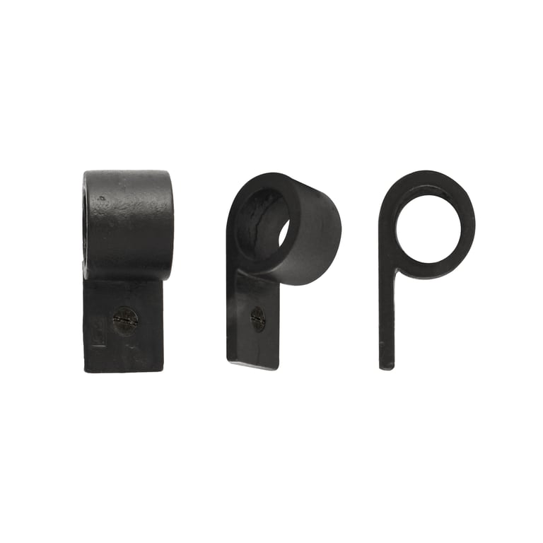 PIECE BOUTON DE MEUBLE PFL-27  FER VIEILLI - NOIR (VO)  52x22x27mm