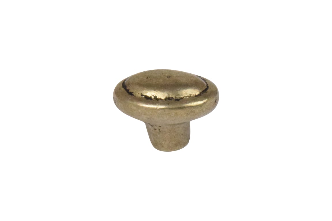 STUK MEUBELKNOP PO2-48 OUD TIN (OPW) 43x27mm