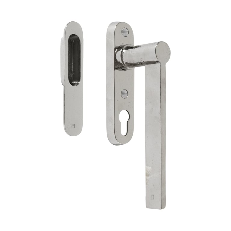 PIECE POIGNEE POUR PORTES COULISANTES 1928 "PZ" BRONZE BLANC (WB)