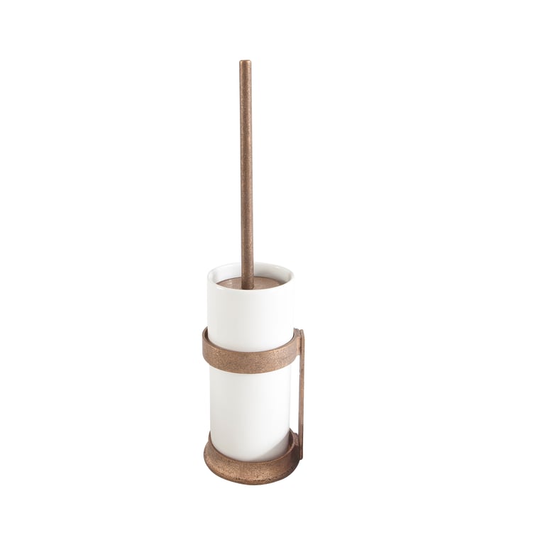 PIECE PORTE-BROSSE WC "WHITE POT"  BRONZE BRUT (RB)