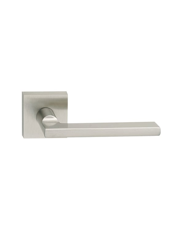 PAIR DOOR LEVER METRO SQUARE 270 50-Q/ NICKEL SATIN (NS)