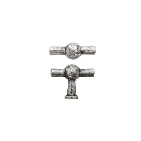 PIECE FURNITURE KNOB PO8-45  BRITANNIUM (BRI)  45mm