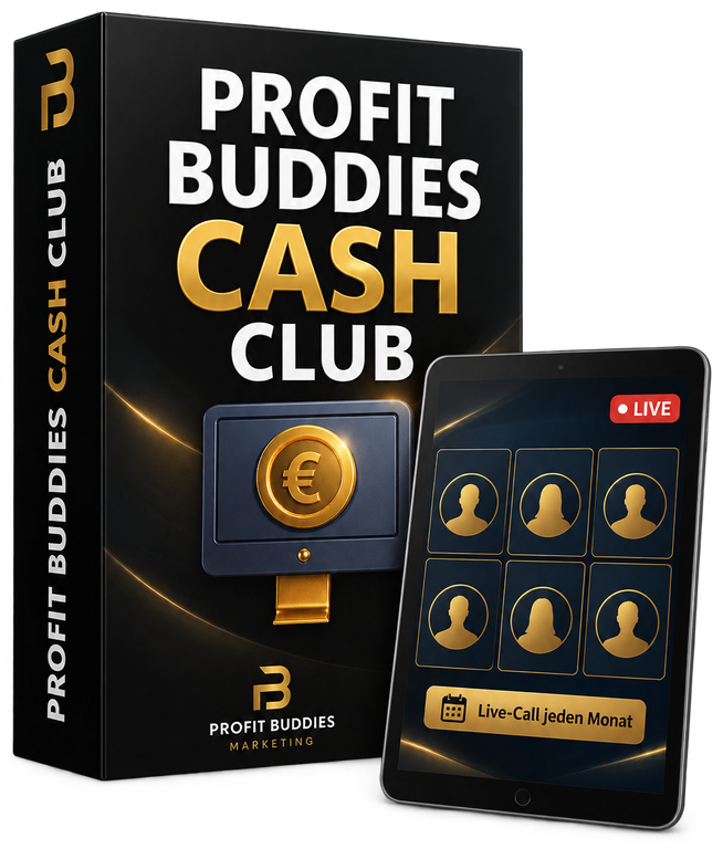 Profit Buddies Cash Club Produkt-Mockup