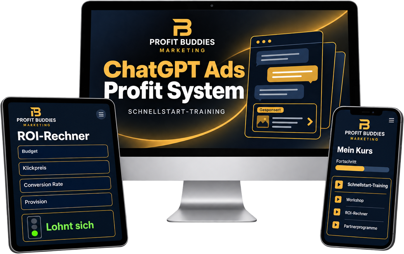 ChatGPT Ads Profit System Produkt-Mockup