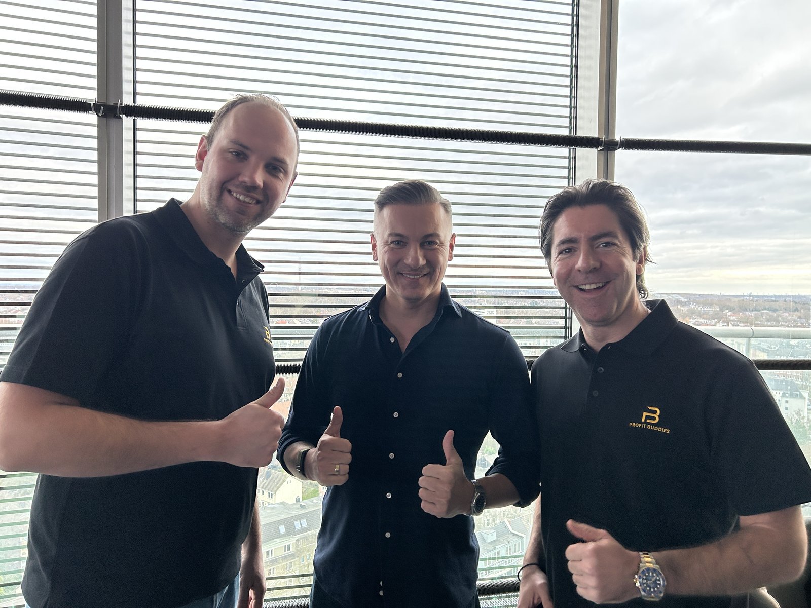 Daniel und Fabian mit Dawid Przybylski