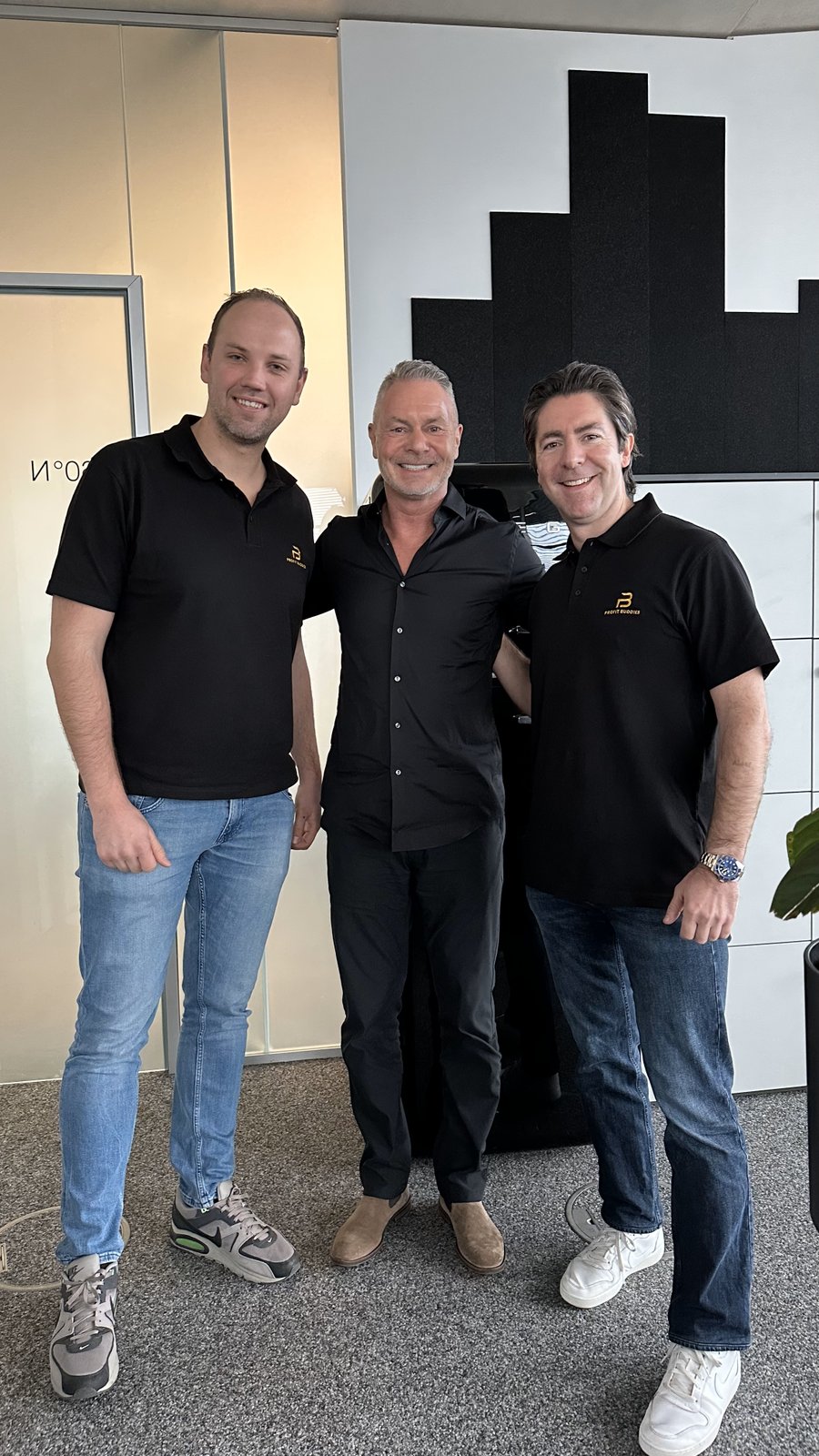 Daniel und Fabian mit Dirk Kreuter