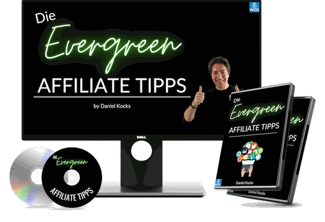Evergreen Affiliate Tipps Produkt-Mockup