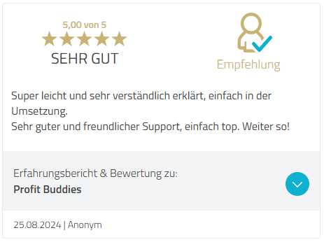 Kundenbewertung 7 von 11 bei ProvenExpert, 5 von 5 Sternen