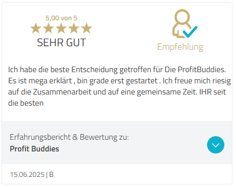 Kundenbewertung 10 von 11 bei ProvenExpert, 5 von 5 Sternen