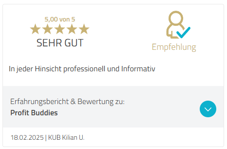 Kundenbewertung 11 von 11 bei ProvenExpert, 5 von 5 Sternen