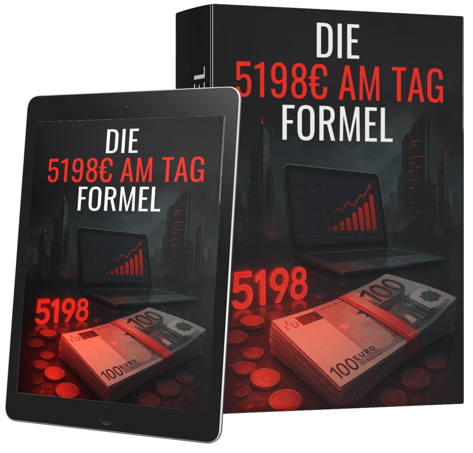 Die 5198€ am Tag Formel Produkt-Mockup