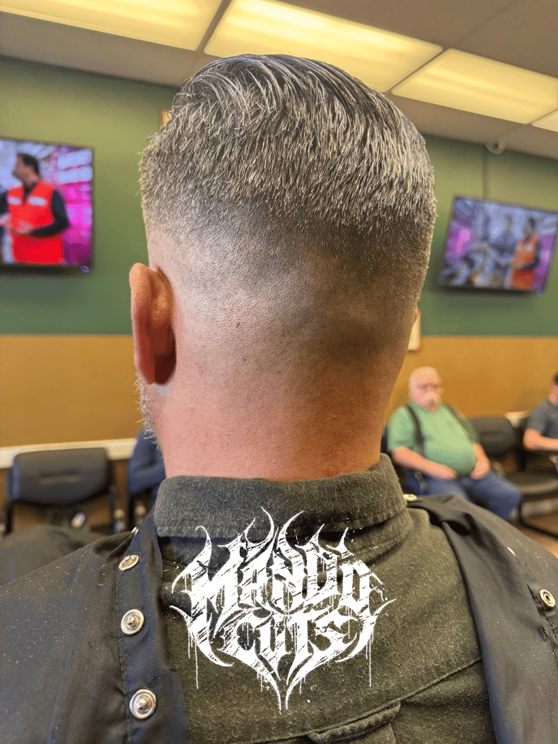 Mid Drop Skin Fade: With Pomp