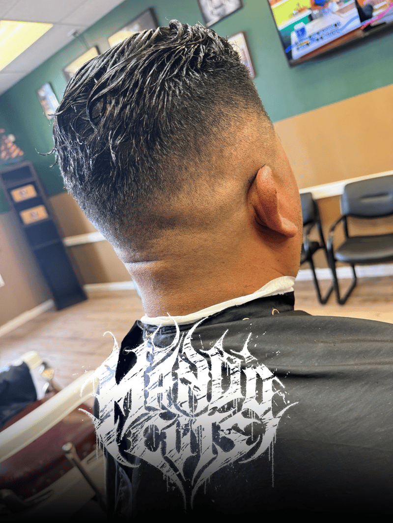 Mid Drop Fade: Comb Back