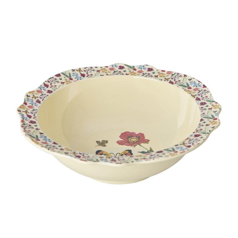 Rice Melamin Große Vintage Schüssel mit Nathalie Lété Print