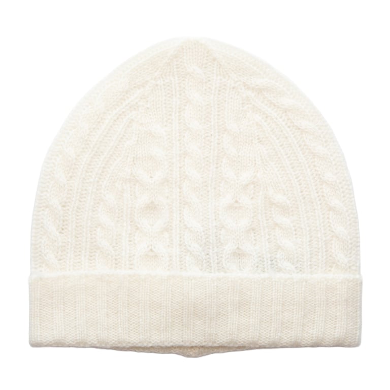 Papa Lobster Kaschmir Babymütze Amari, naturweiß