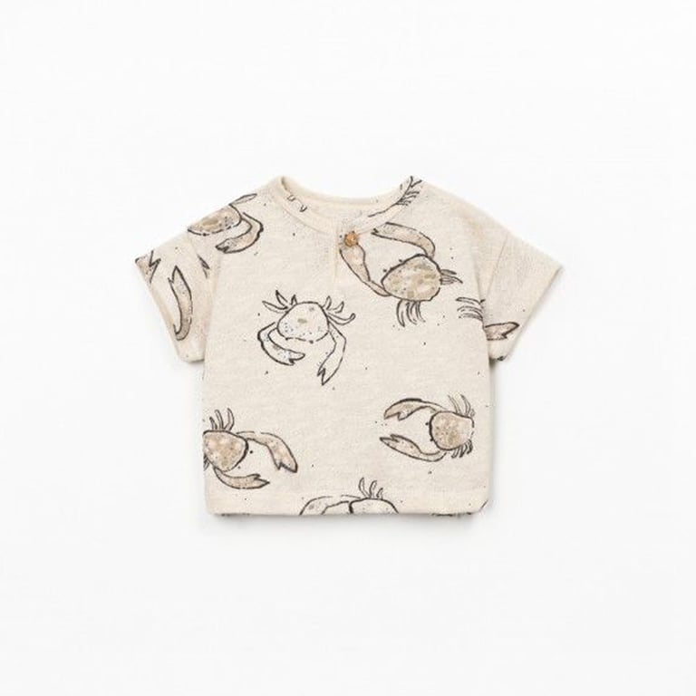 Play up Printed Jersey T-Shirt Flamé, Bio Resin