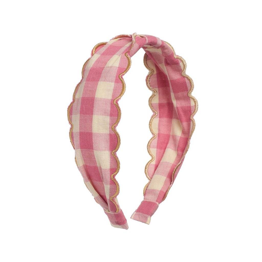 Rockahula Kids Haarband Scalloped Gingham Headband, pink