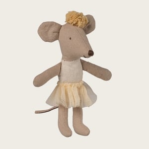 Maileg Ballerina Maus, Kleine Schwester – Off Weiß