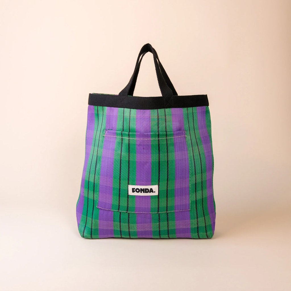 Fonda Tasche Lunch Bag, purple/green