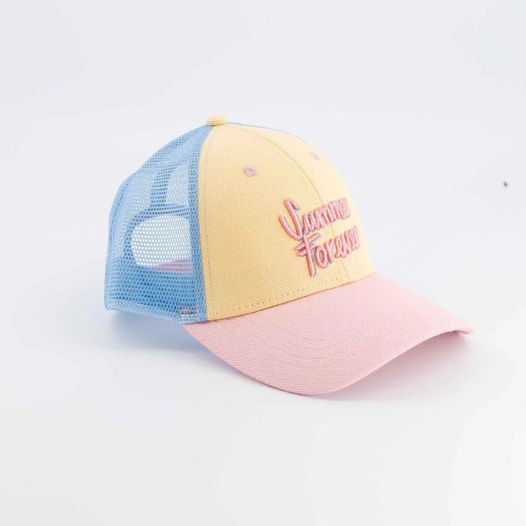 Chamaye Sonnencap Trucker Summer Forever Yellow, pastel