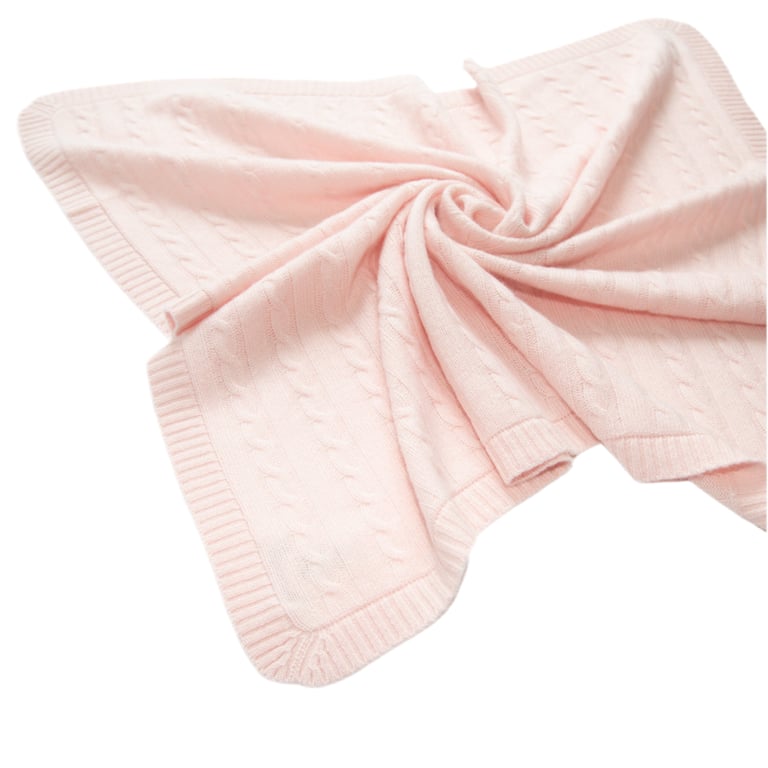 Papa Lobster Babydecke SHILOH mit Kapuze, rosé