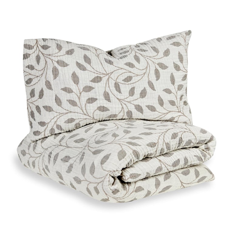 Quax Duvet Cover Bettwäsche, Natural Collection Leaf (140 x 70 cm)