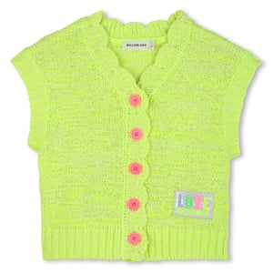 Billieblush Ärmelloser Cardigan, yellow