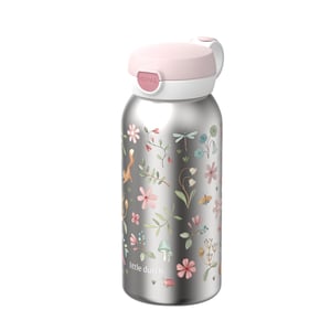 Mepal Edelstahl Trinkflasche Campus mit Klappdeckel 600 ml, Little Dutch Fairy Wonders