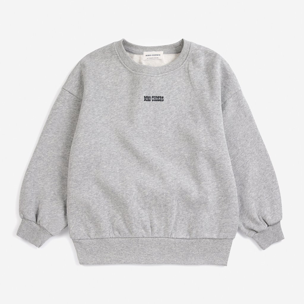 Bobo Choses Sweatshirt Mush Monster Duo, light heather grey