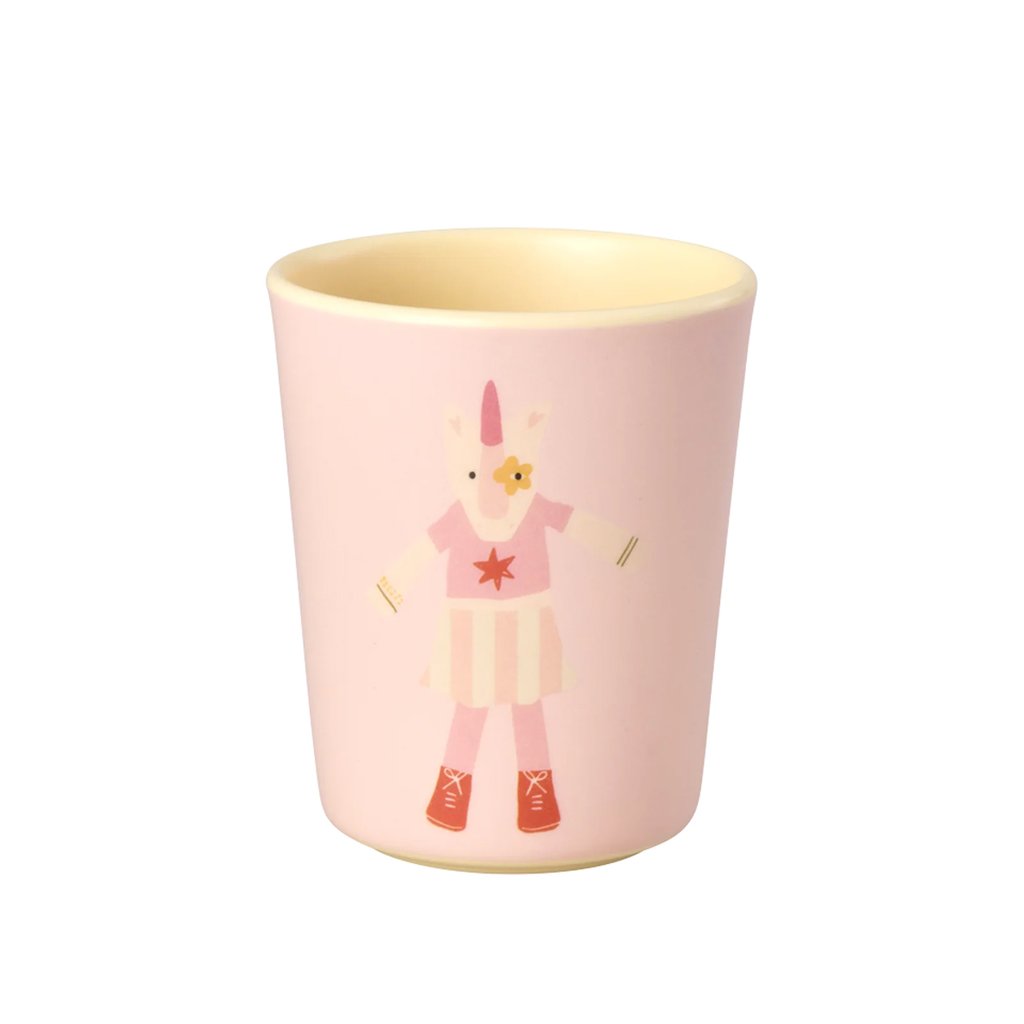Rice Kleiner Kinderbecher Melamin, Unicorn Print
