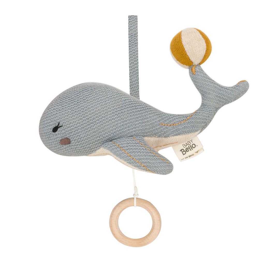 Baby Bello Musik Mobile Wally der Wal, Delicate Blue