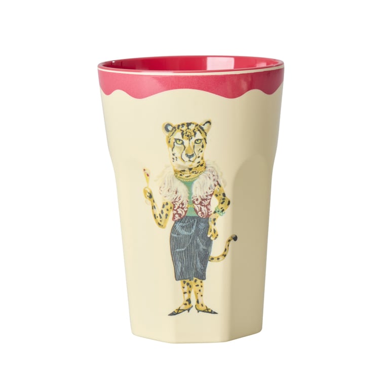 Rice Melamin Großer Becher Nathalie Lété Vol. 2 Print, Leopard
