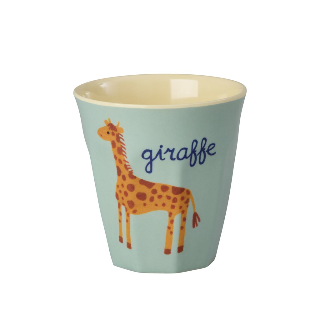 Rice Melamin Kleiner Kinderbecher, Giraffe Print