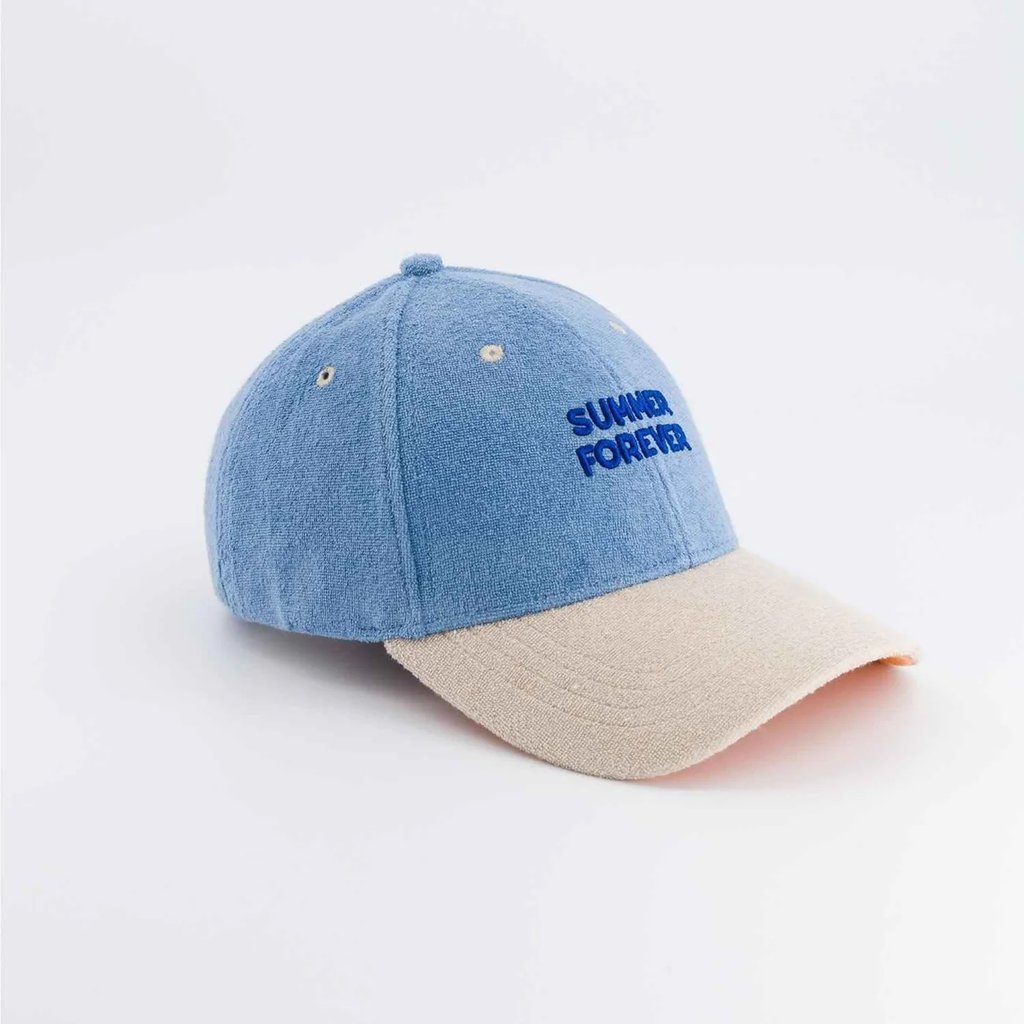 Chamaye Sonnencap Summer Forever Blue Terry , blue beige and orange