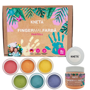 KNETÄ Fingermalfarbän Pastell (6x 150ml)