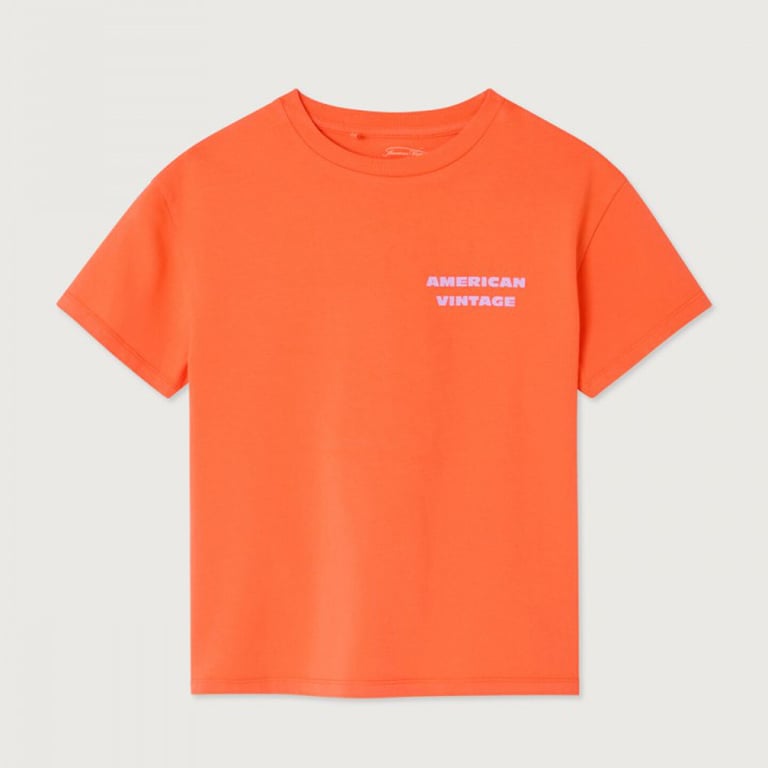 American Vintage T-Shirt Fizvalley, Mandarine Vintage