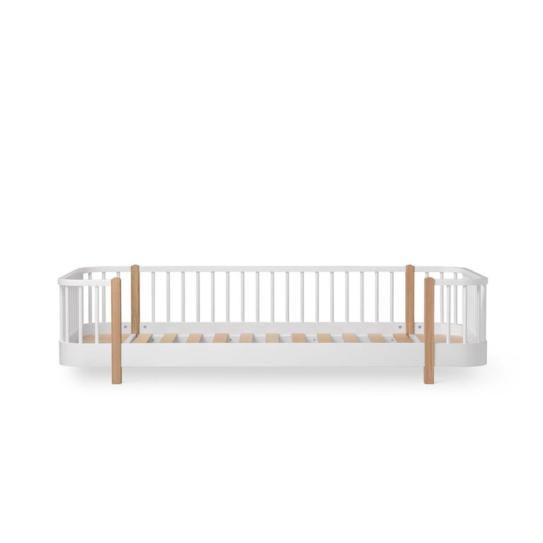 Oliver Furniture Wood Original Bodenbett, weiß/Eiche, Bild 2