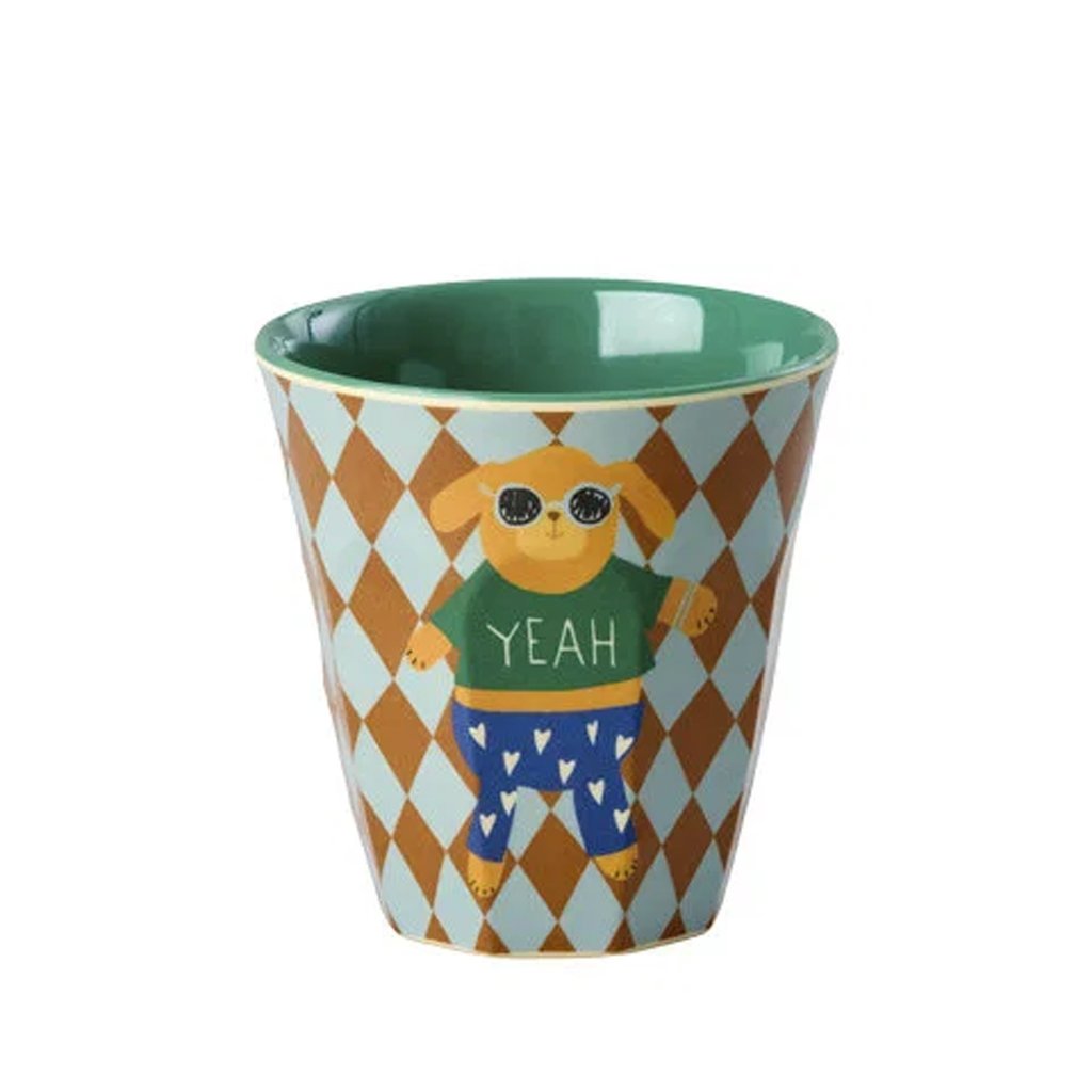 Rice Melamin Kleiner Becher Dog Music Print