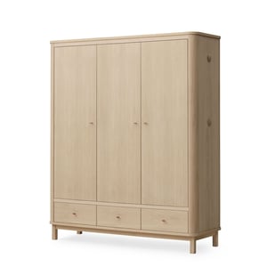 Oliver Furniture Wood Kleiderschrank 3-türig, Eiche