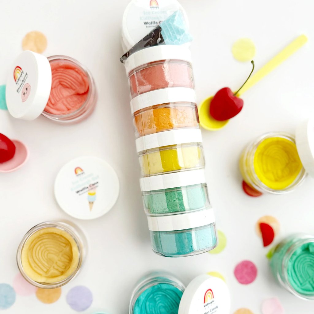 Earth Grown KidDoughs Ice Cream Mini KidDough Rainbow Set