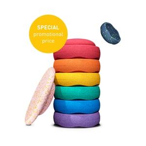 Stapelstein Spring Special Rainbow Set classic (mit Mini + Spielideen gratis)