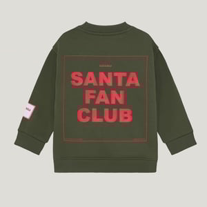 Bliss & Bold Santa Fan Club Sweater Mini, Forest green