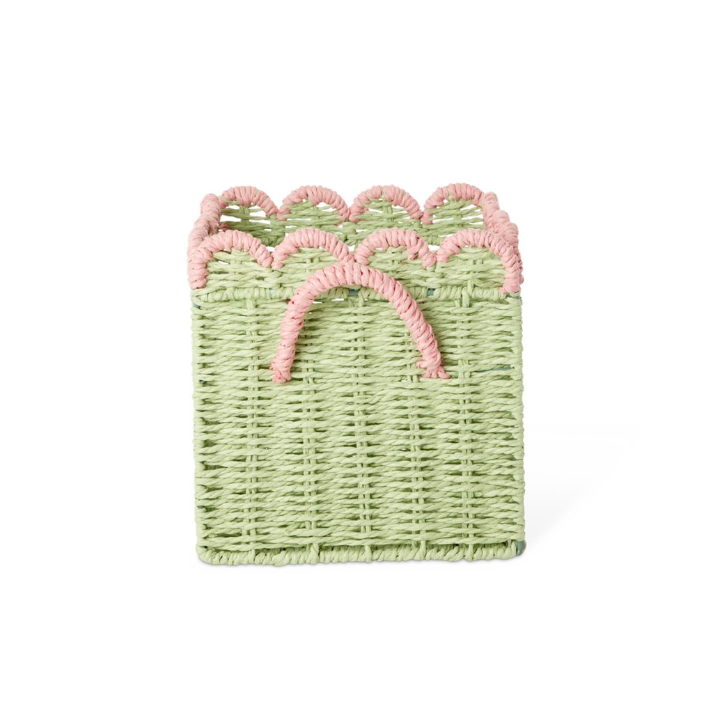 Rice Kleiner Aufbewahrungskorb faltbar, green