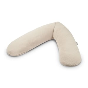 Theraline Bezug für das Original Stillkissen Musselin sandbeige