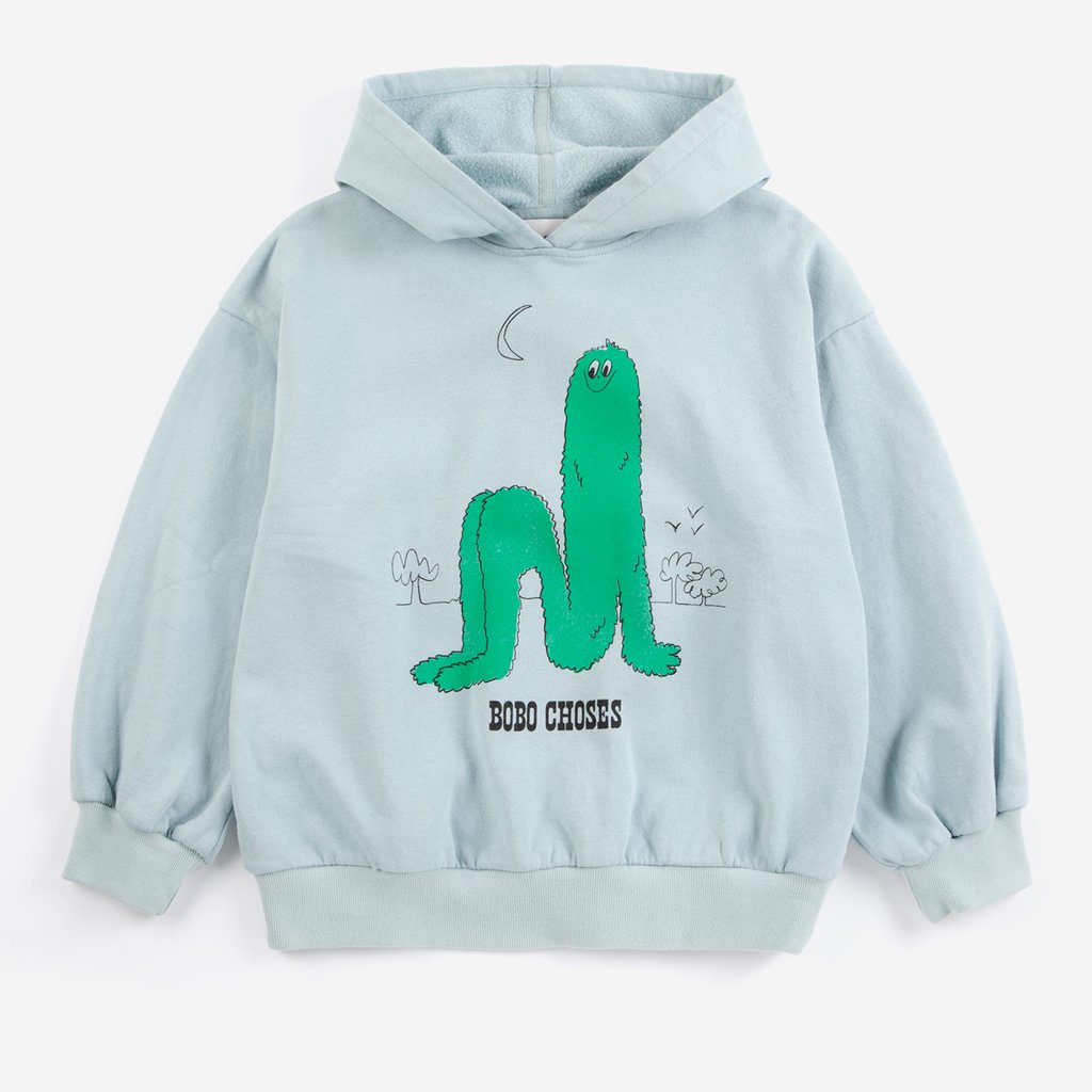 Bobo Choses Hoodie Long Puff, light blue