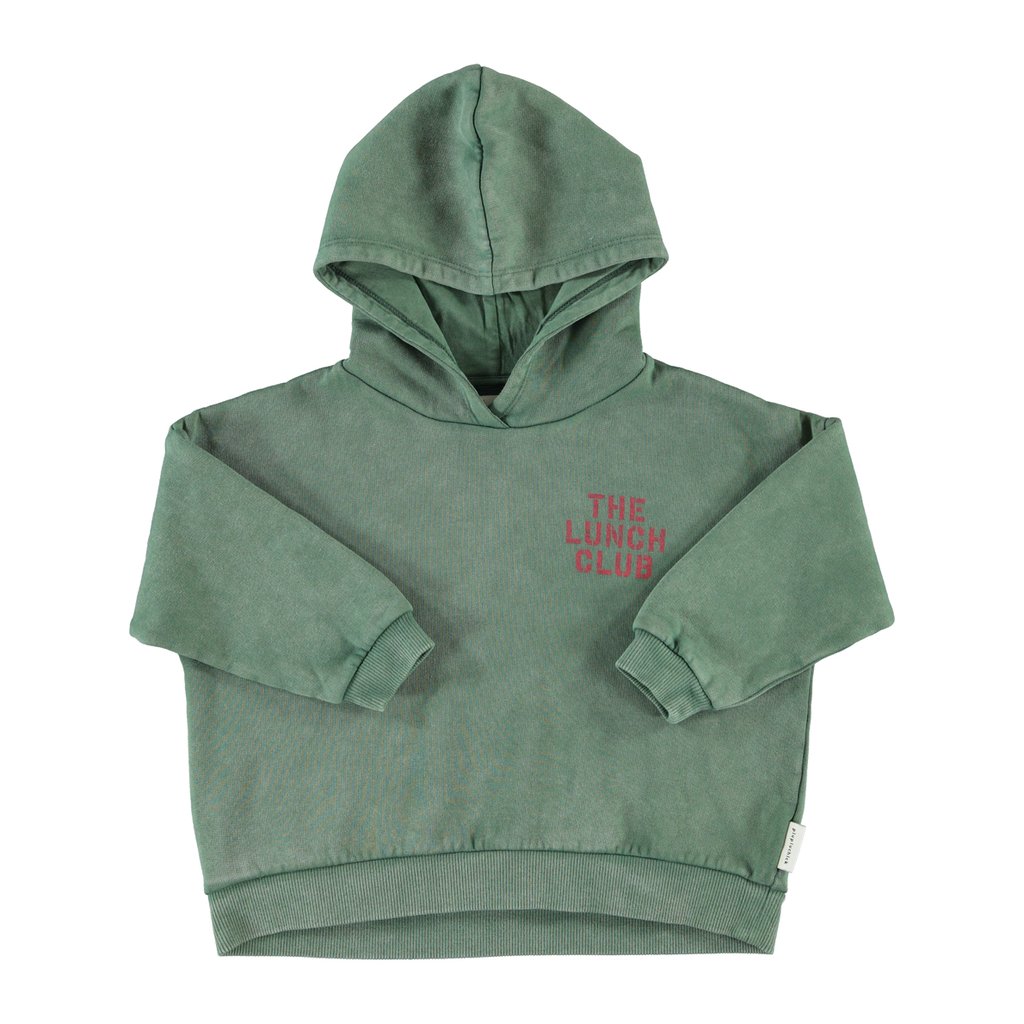 Piupiuchick Hoodie, green mit apple print