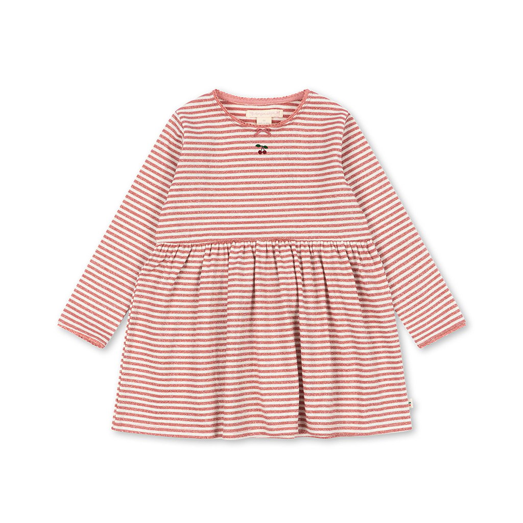 Konges Sløjd Kleid Roli Stripe, Rose Cream Stripe