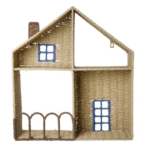 Rice Hausregal aus Papierseil, blau