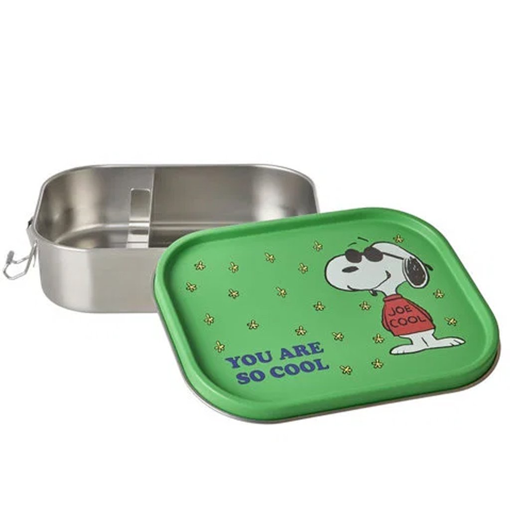 Rice Lunchbox groß Edelstahl Snoopy Print, grün (1400 ml)