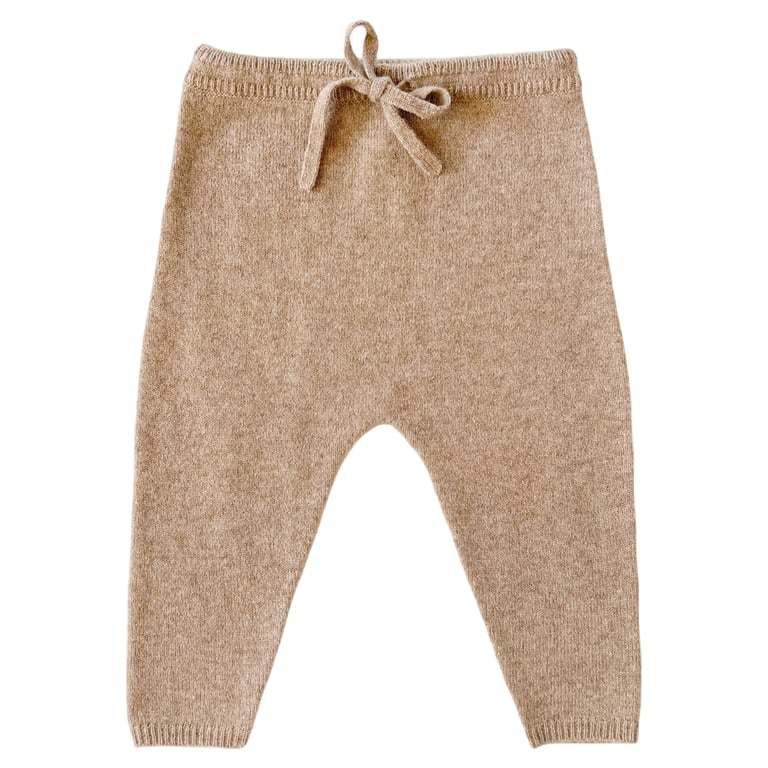 Papa Lobster Kaschmir Babyhose Kim, beige mélange
